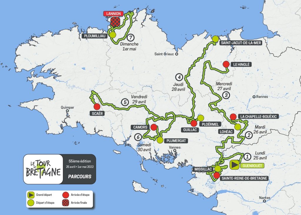 tour de bretagne parcours